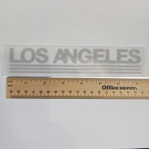 Los Angeles Silicon Heat Transfer Ivory/White Vinyl Iron On 1pc 1x7